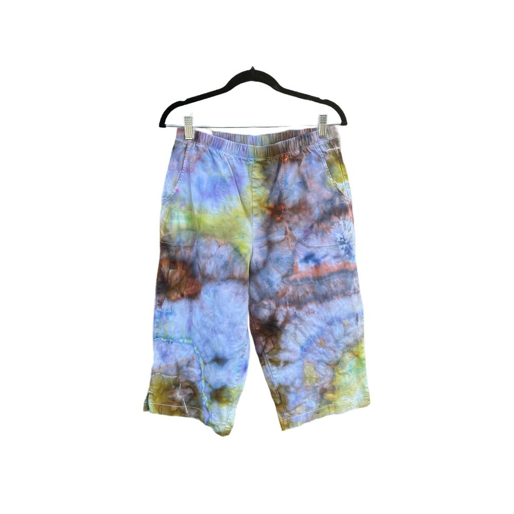 Tie Dye Short's | Men’s Shirt | Geode Tie - Ice Dye | Upcycled Fashion